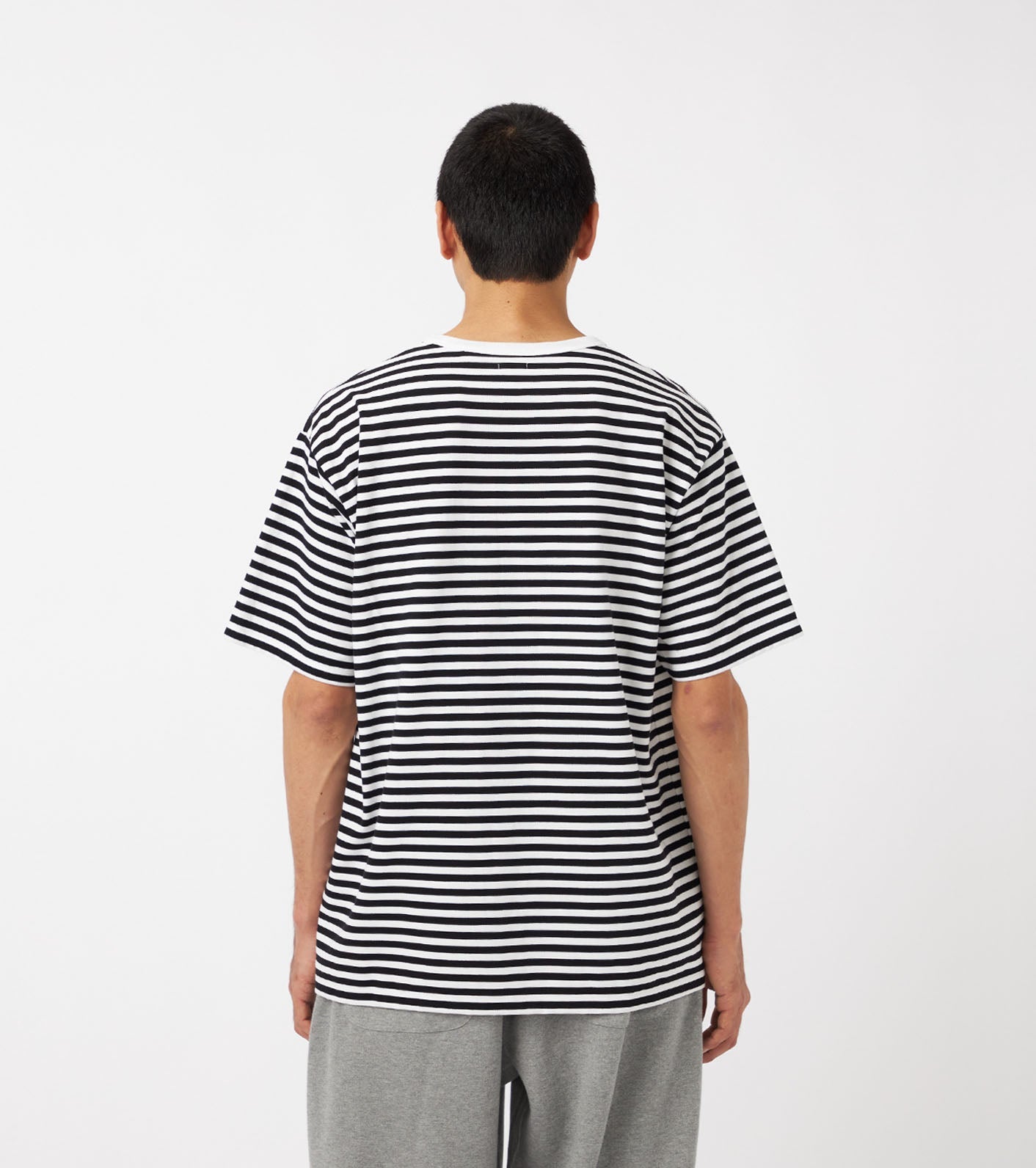 nanamica COOLMAX Stripe Jersey Tee