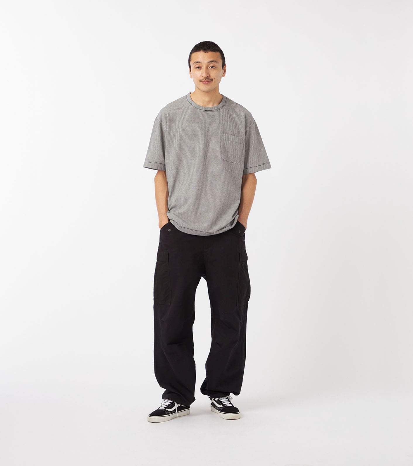 nanamica Micro Stripe Pocket Tee