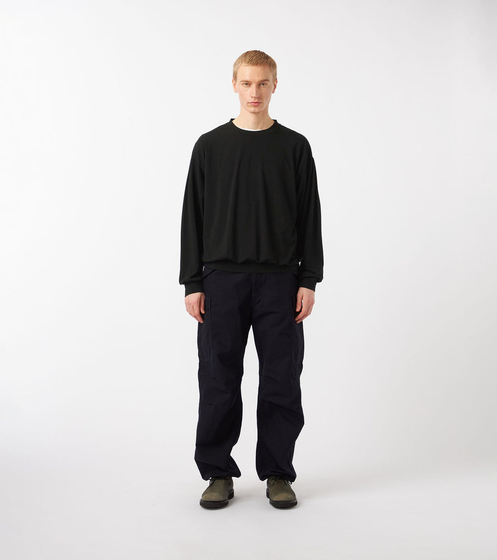 nanamica Wool Jersey Crew Neck L/S Tee