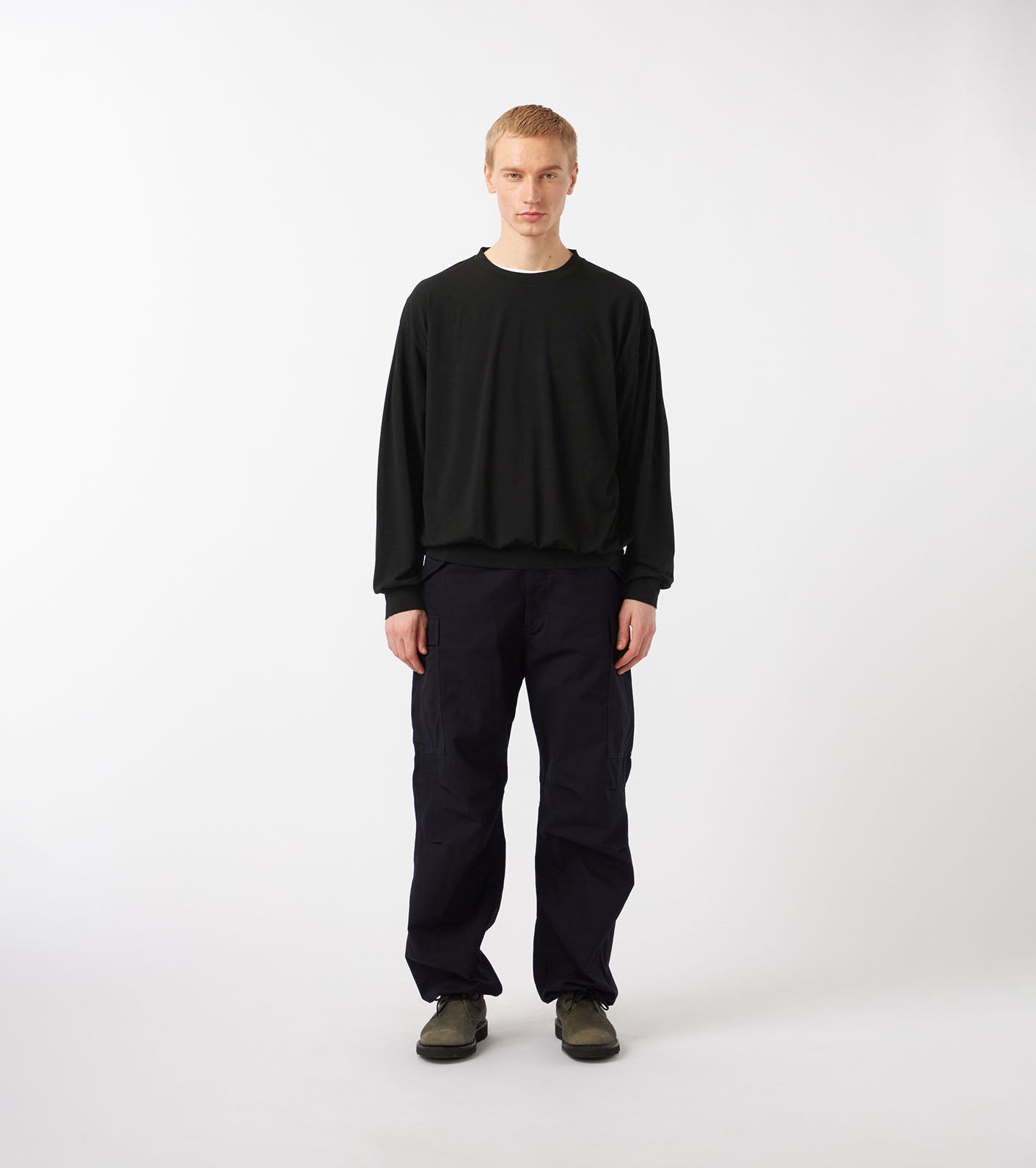 nanamica Wool Jersey Crew Neck L/S Tee