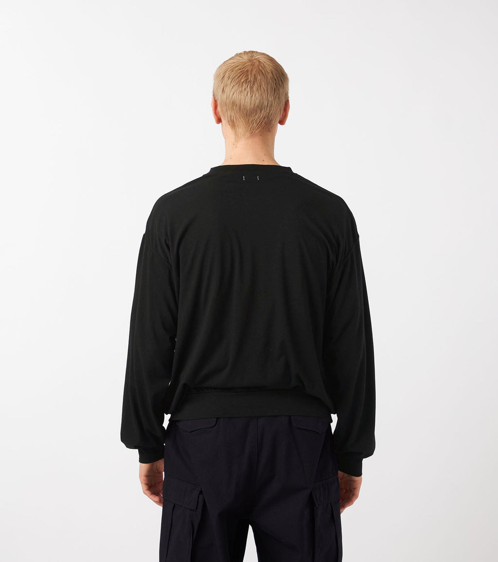 nanamica Wool Jersey Crew Neck L/S Tee